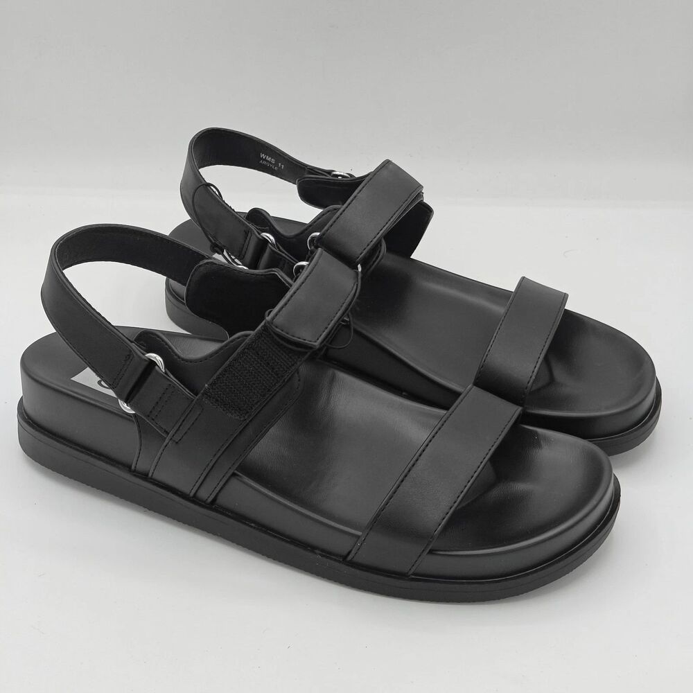 dv by Dolce Vita “Argyle” Style & Comfort Adjustable Strap Sandal (Black)